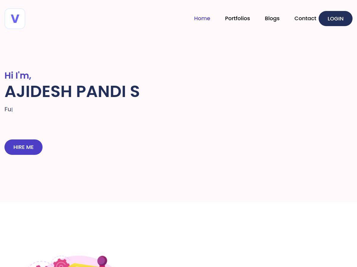 AJIDESH PANDI S Website