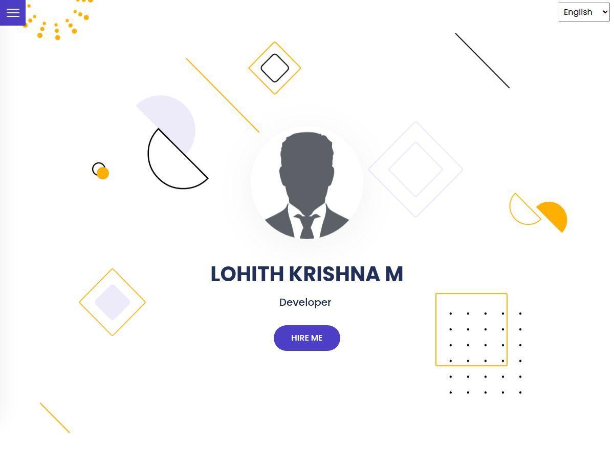 LOHITH KRISHNA M Website