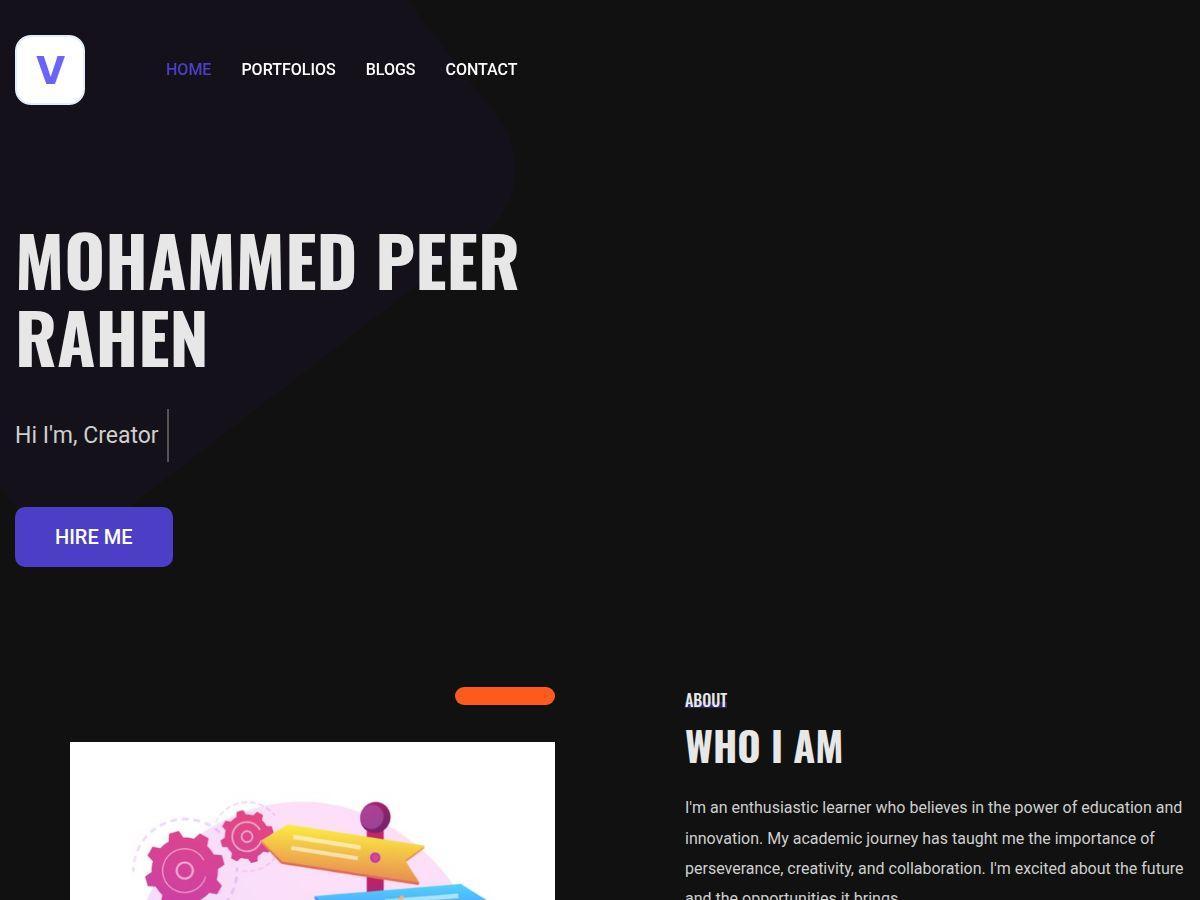 MOHAMMED PEER RAHEN Website